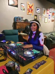 DJ Dos Lopez (cosplayed as D.Va)