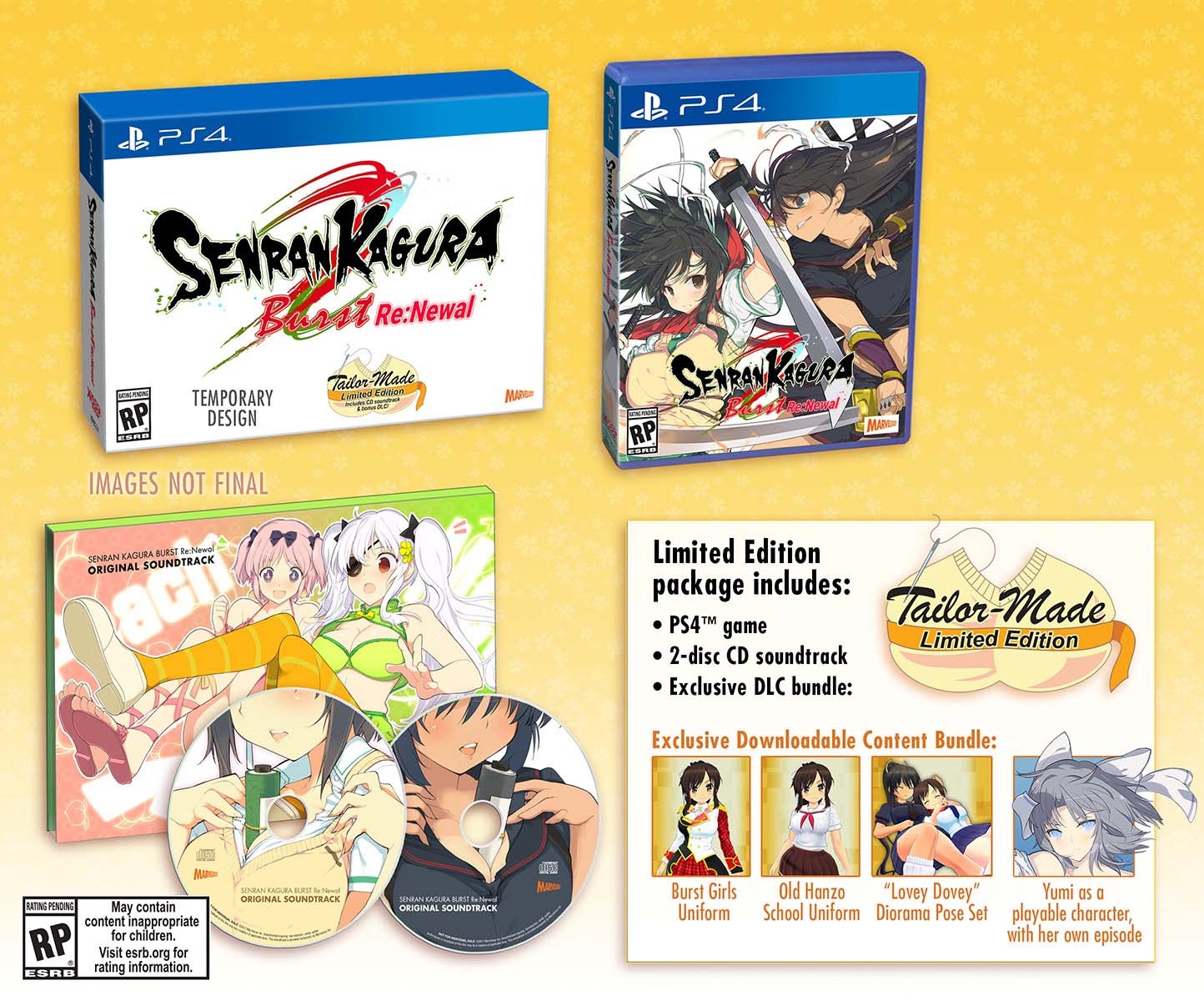 Peach Ball: Senran Kagura limited edition packaging, boxart, first  screenshots