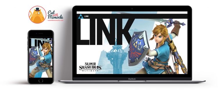Super Smash Bros Ultimate Link Wallpapers - Cat with Monocle