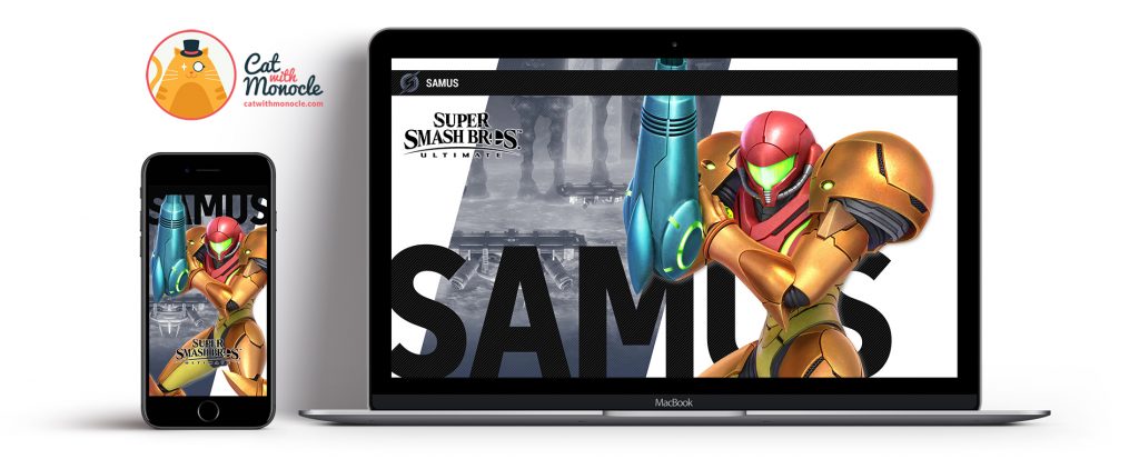 Super Smash Bros Ultimate Samus Wallpapers - Cat with Monocle