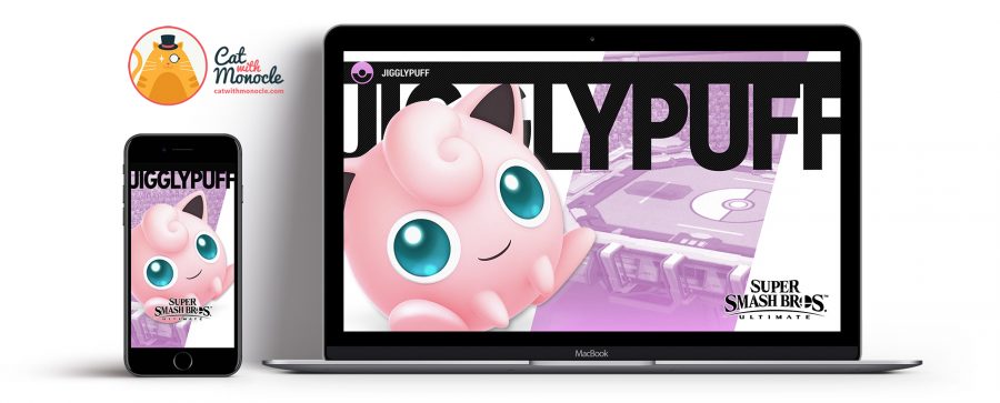 Super Smash Bros Ultimate Jigglypuff Wallpapers - Cat with Monocle