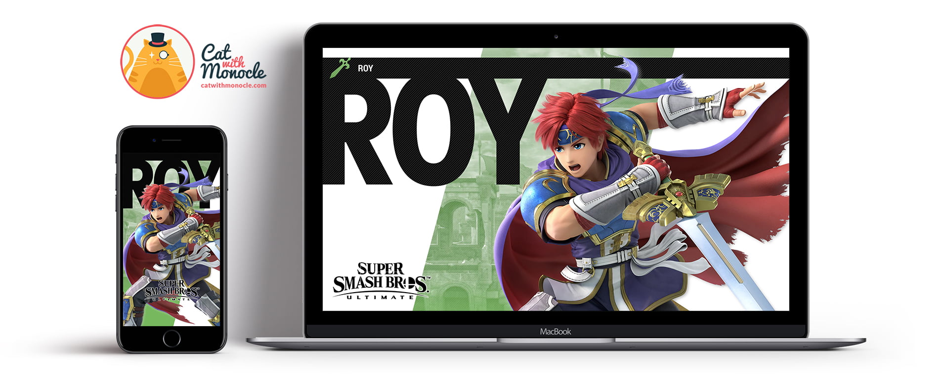 Super Smash Bros Ultimate Roy Wallpapers - Cat with Monocle