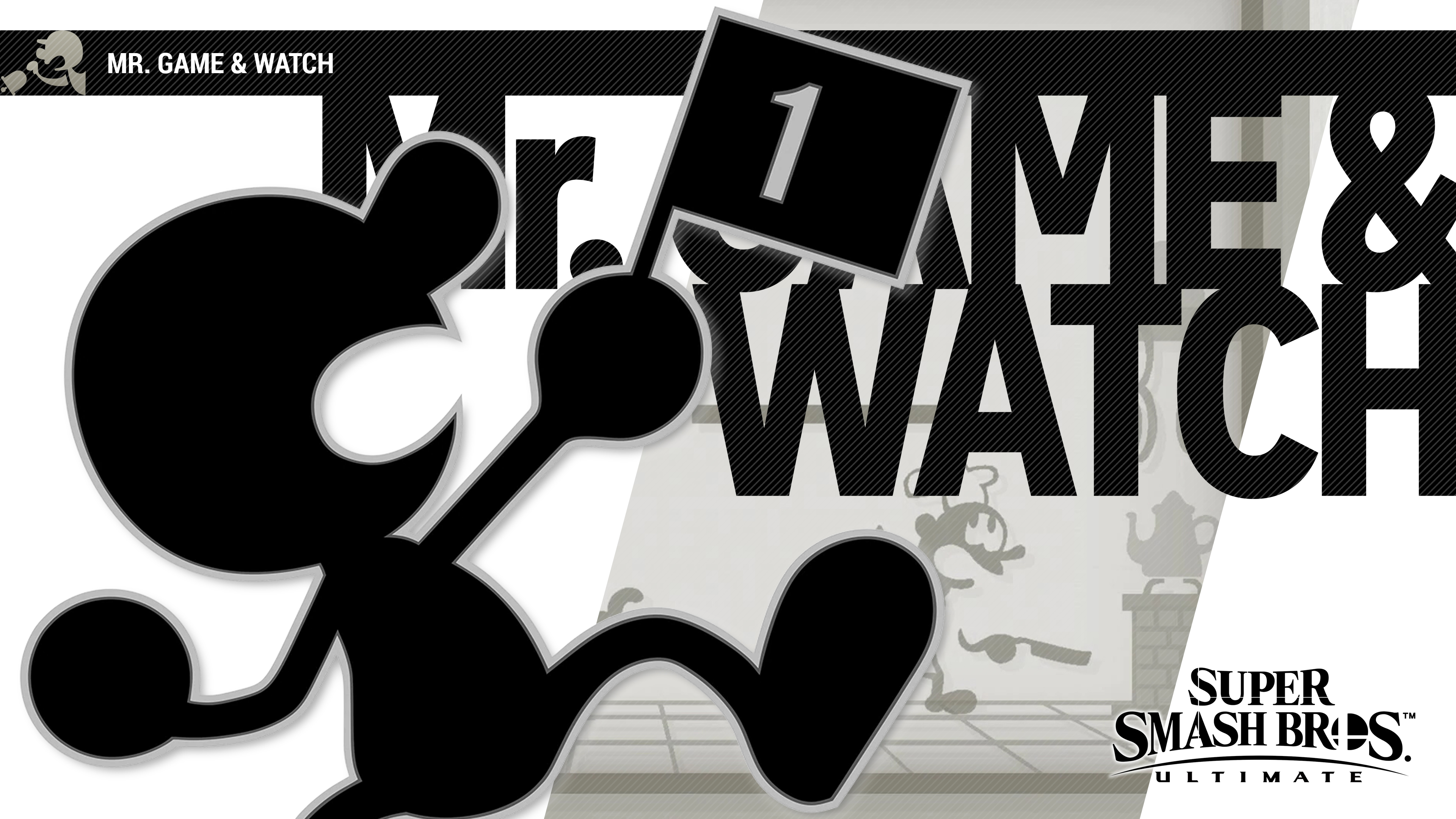 super smash bros 4 mr game and watch
