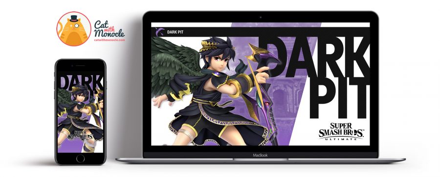 Super Smash Bros Ultimate Dark Pit Wallpapers - Cat with Monocle