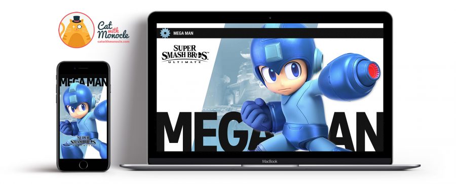 Super Smash Bros Ultimate Mega Man Wallpapers - Cat with Monocle