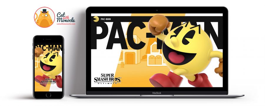 Super Smash Bros Ultimate Pac-Man Wallpapers - Cat with Monocle