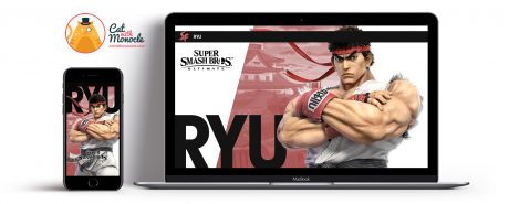 Super Smash Bros Ultimate Ryu Wallpapers - Cat with Monocle