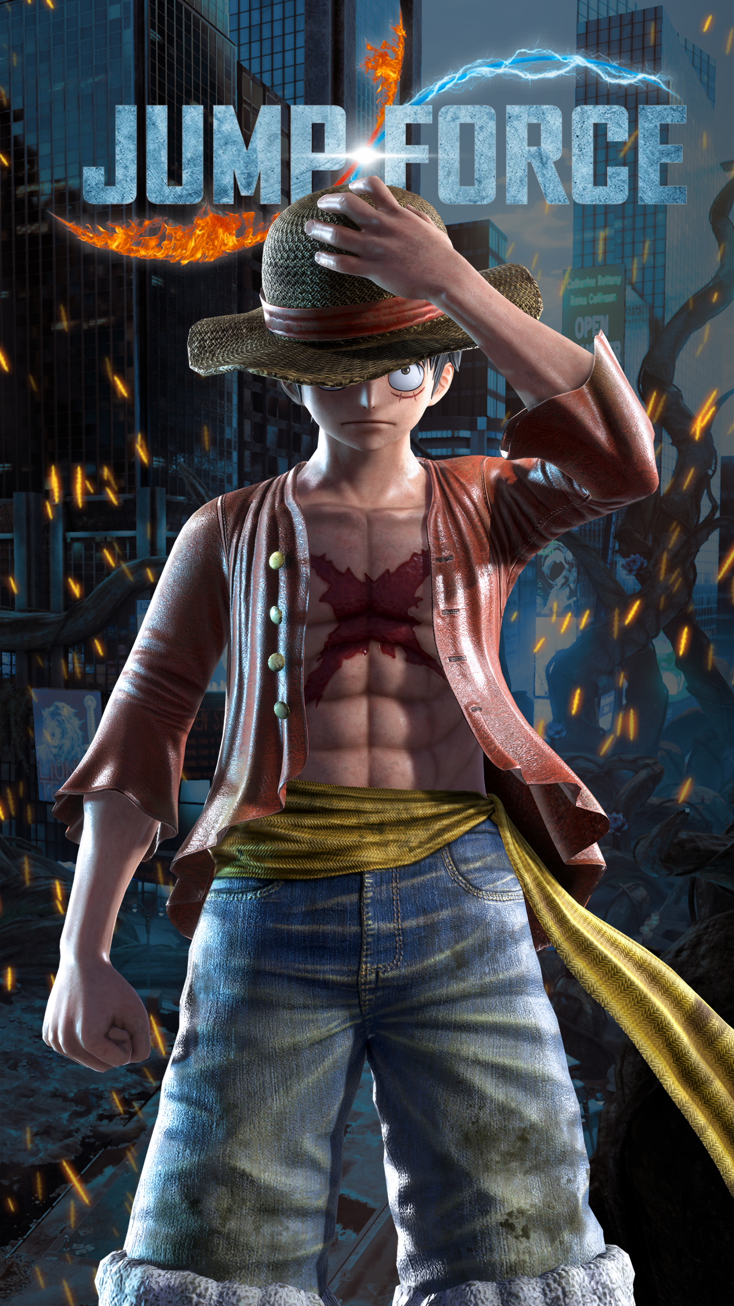 Jump Force Luffy Wallpapers | Cat with Monocle