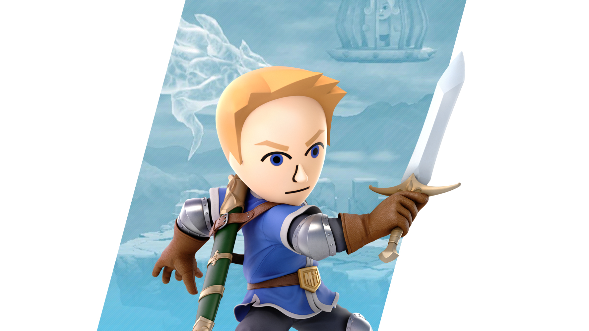 Super Smash Bros Ultimate Mii Fighter Wallpapers - Cat with Monocle
