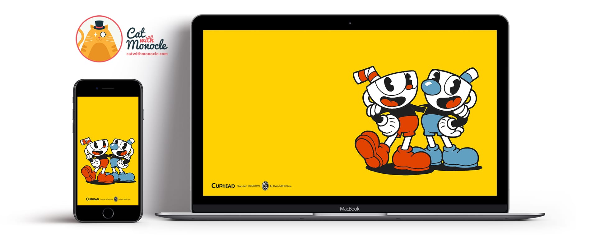 Cuphead and Mugman Color Wallpapers