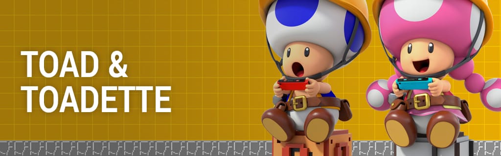 Super Mario Maker 2 Toad and Toadette Wallpaper