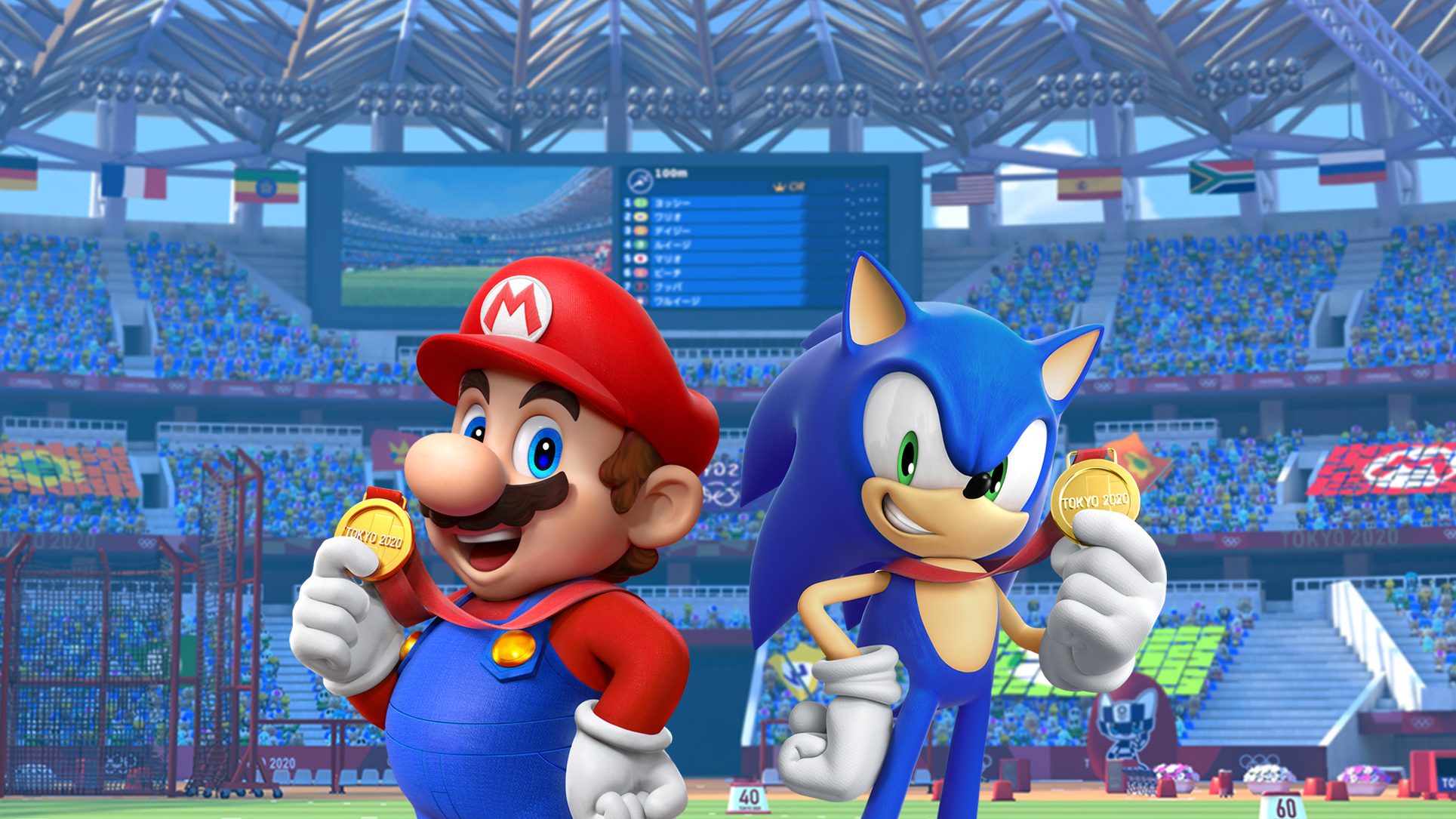 Mario & Sonic at the Olympic Games Tokyo 2020 Promo Art Wallpaper Cat
