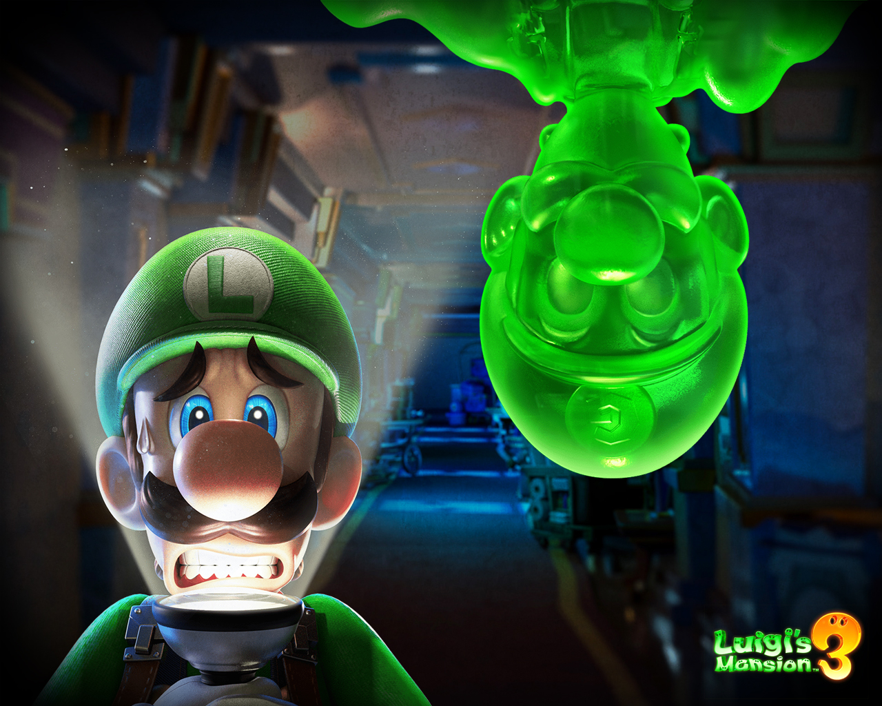 Luigi S Mansion 3 Cover Art Wallpaper Cat With Monocle