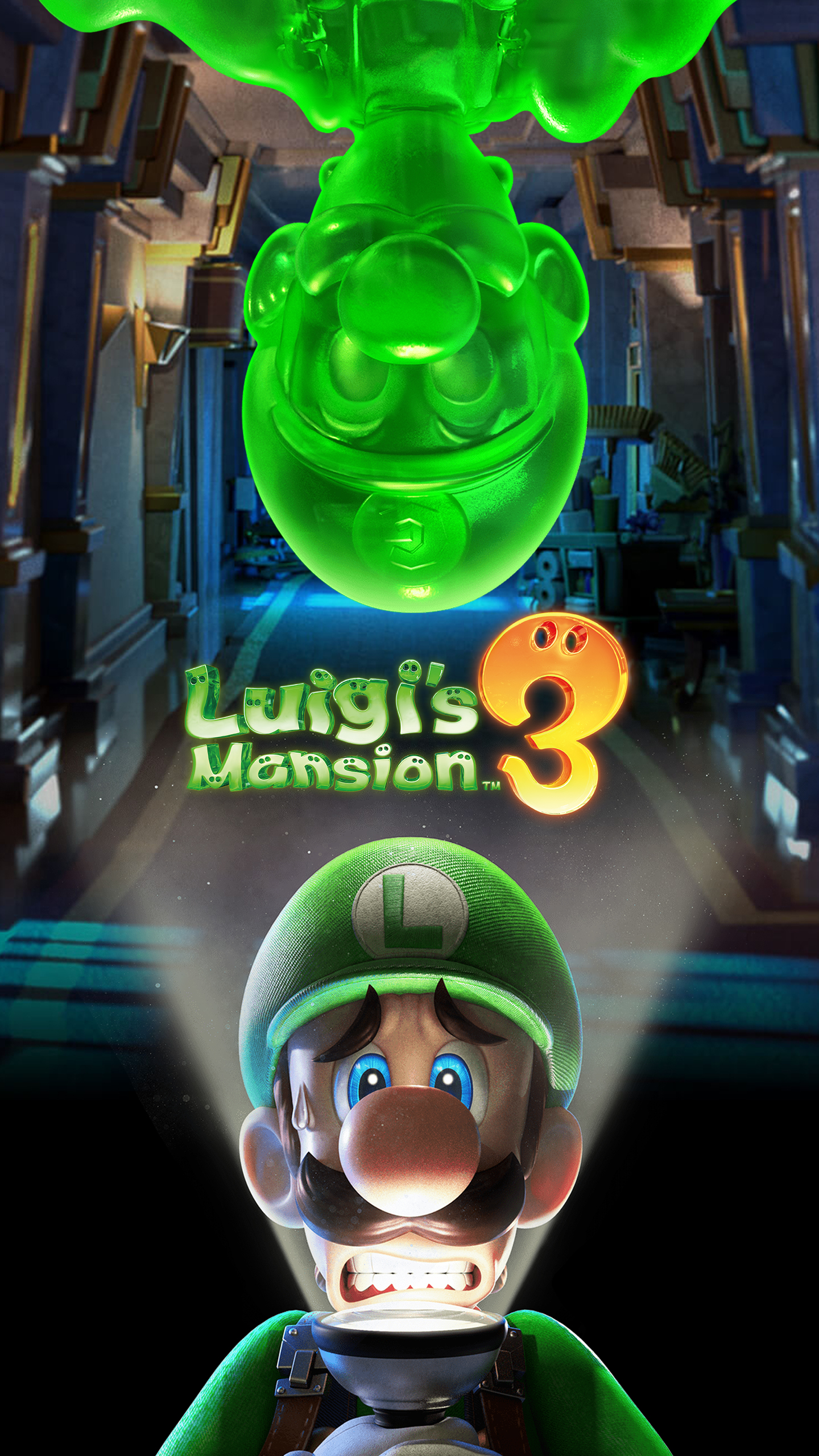 Luigi's Mansion 3 Cover Art Wallpaper