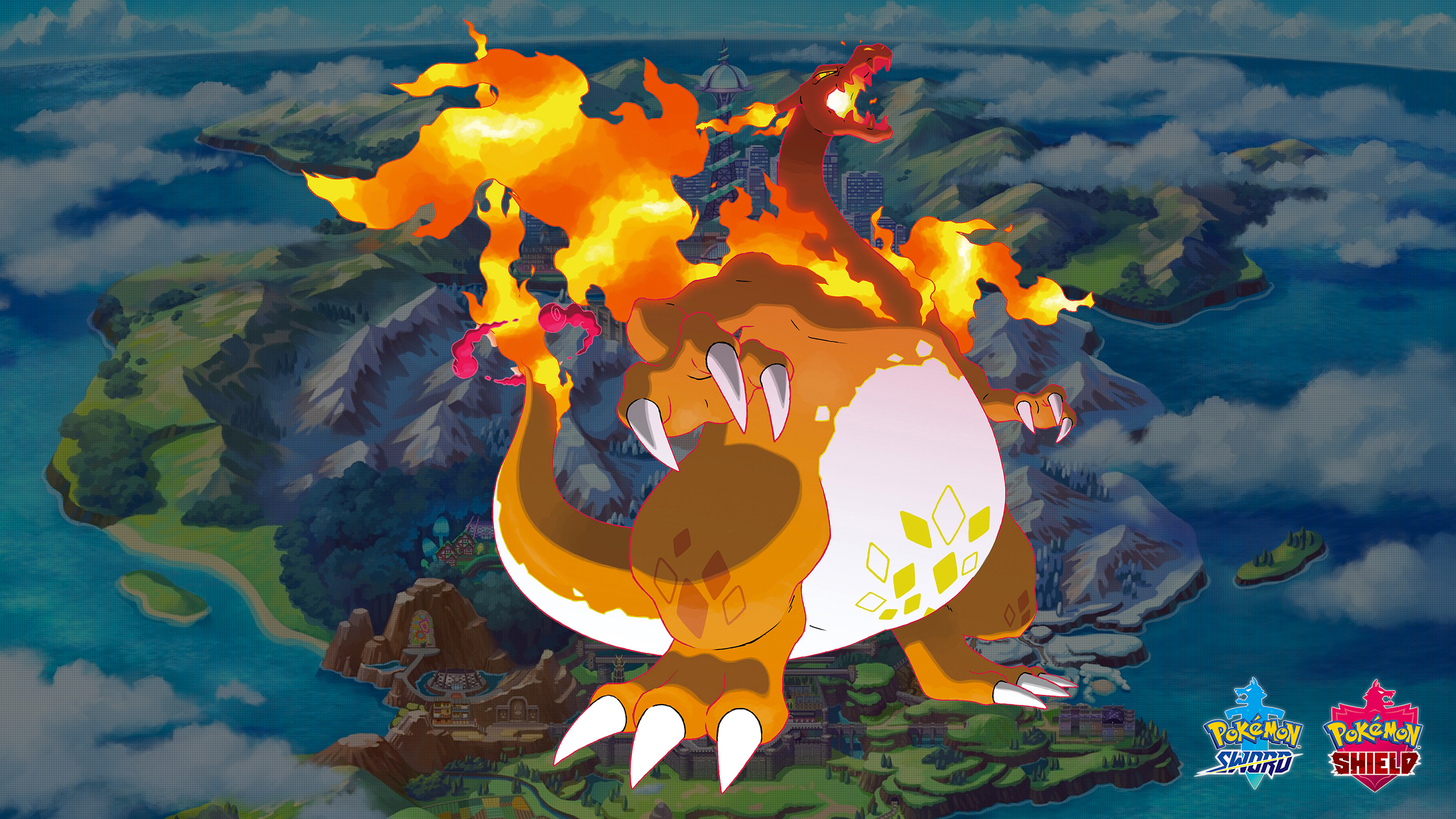 Pokemon Sword and Shield Gigantamax Charizard Wallpapers - Cat with Monocle