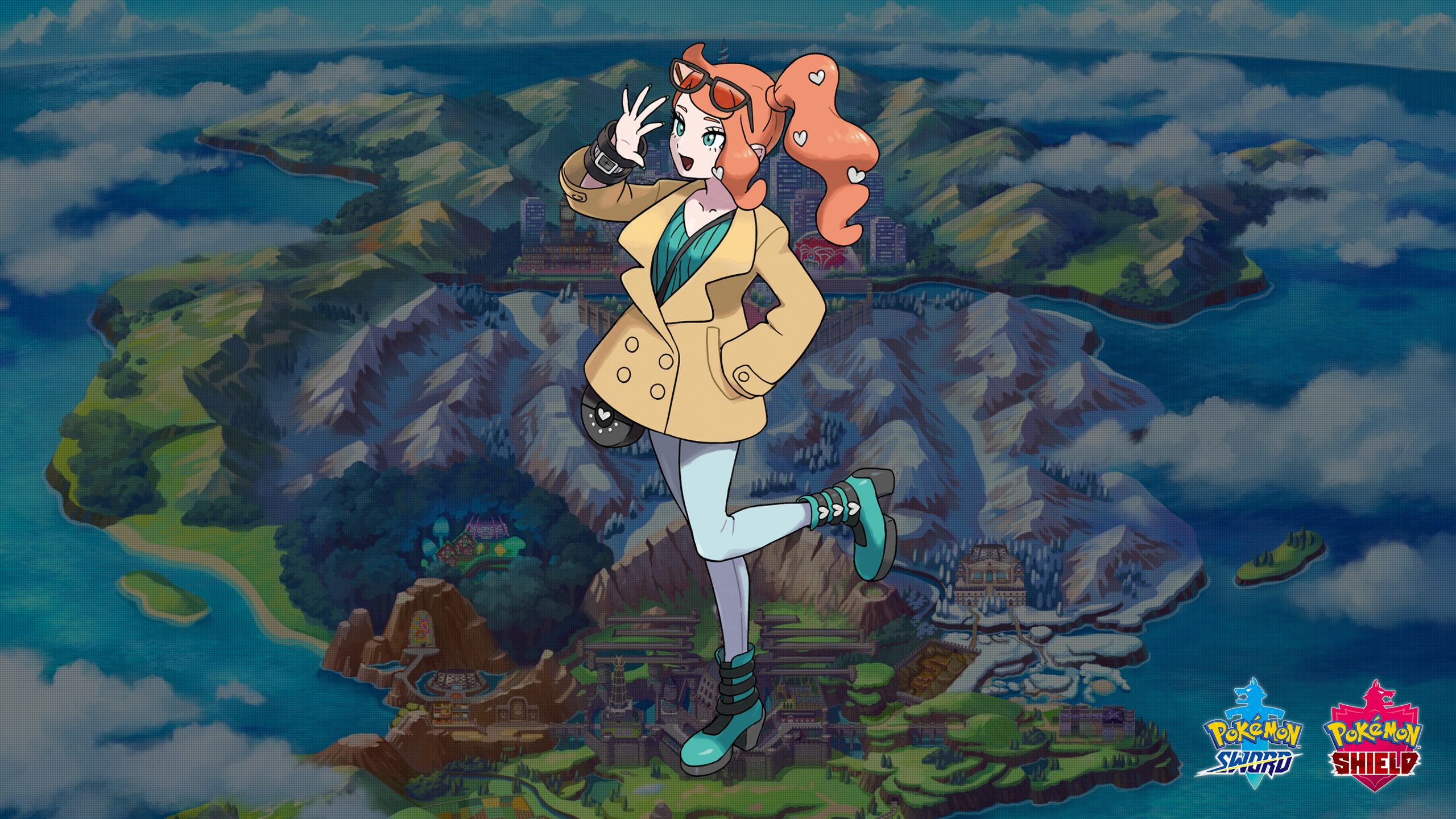 Pokemon Sword And Shield Sonia Wallpapers Cat With Monocle