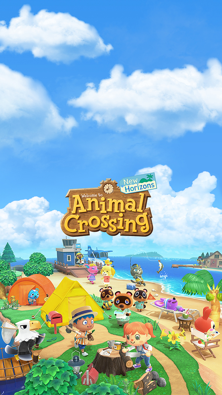 Animal Crossing New Horizons Cover Art Wallpaper | Cat with Monocle