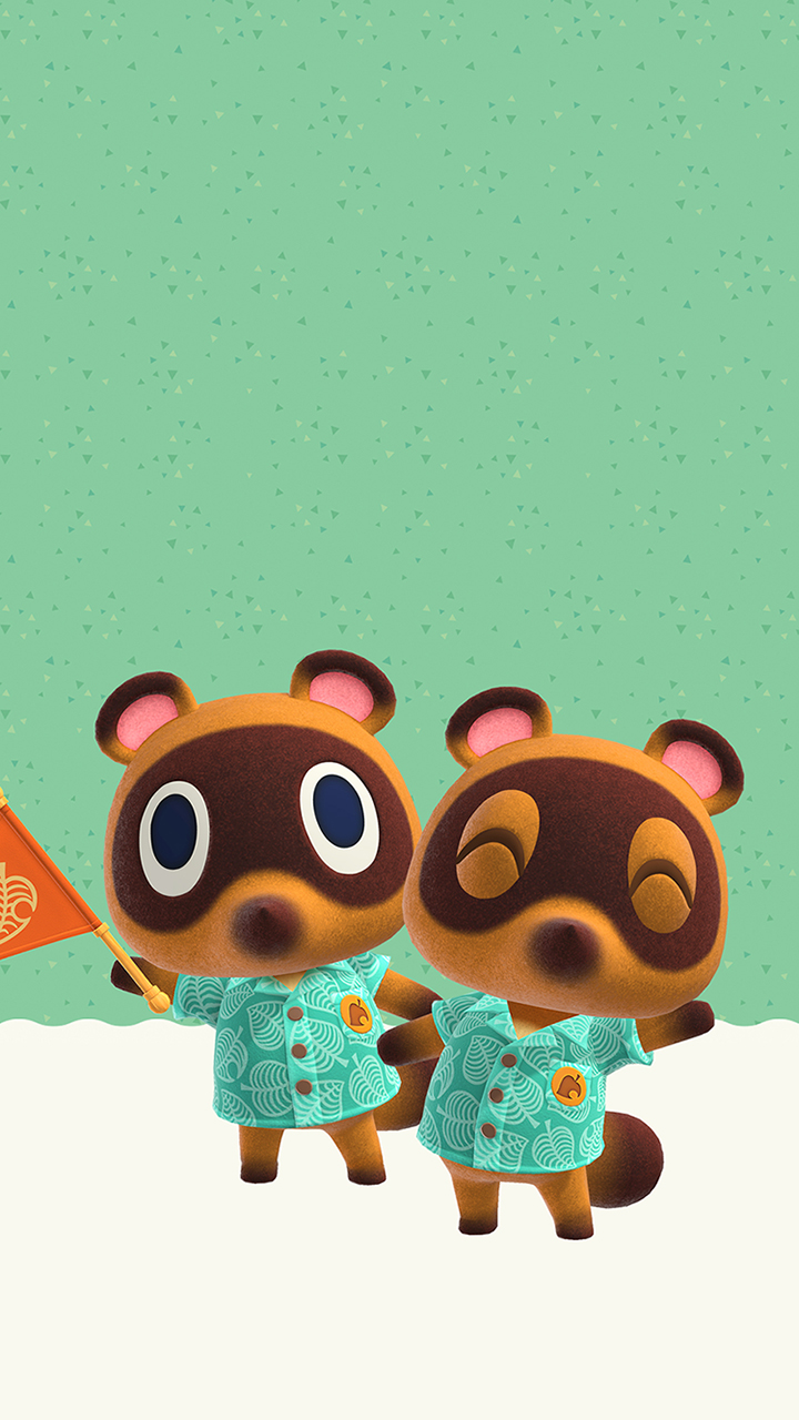Animal Crossing New Horizons Timmy and Tommy Wallpaper | Cat with Monocle