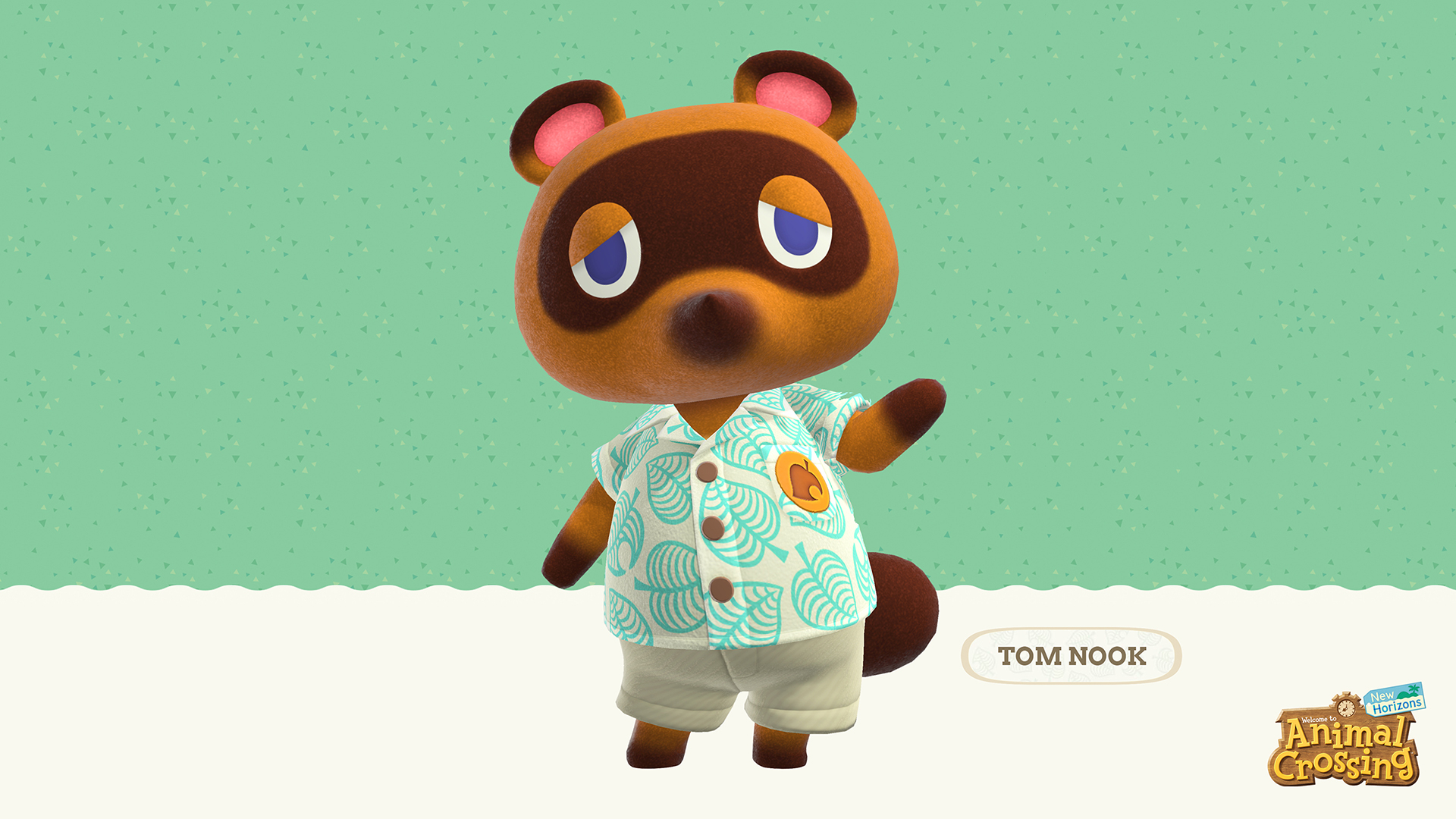 Animal Crossing New Horizons Tom Nook Wallpaper | Cat with Monocle