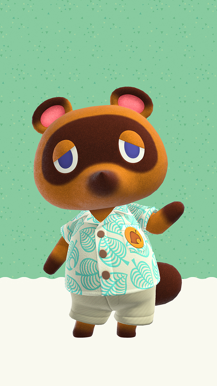 Animal Crossing New Horizons Tom Nook Wallpaper | Cat with Monocle