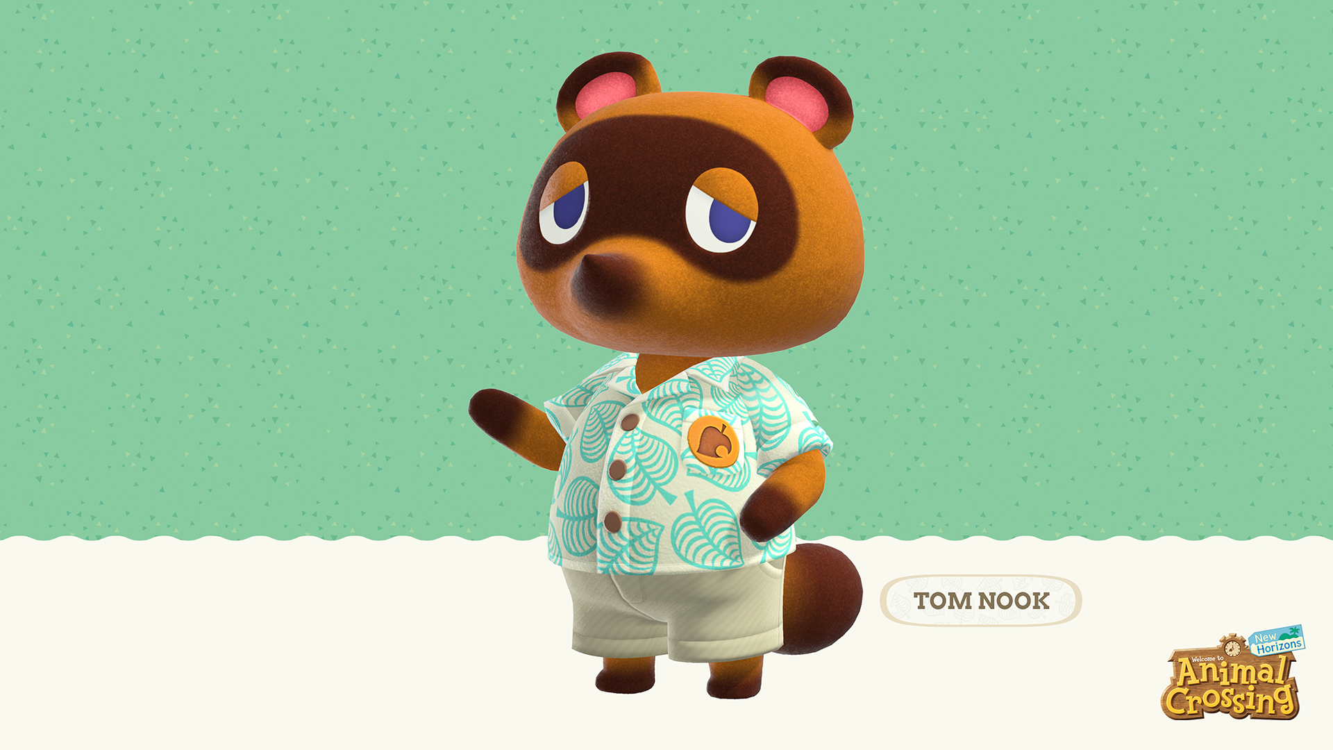 Animal Crossing New Horizons Tom Nook Version 2 Wallpaper | Cat with