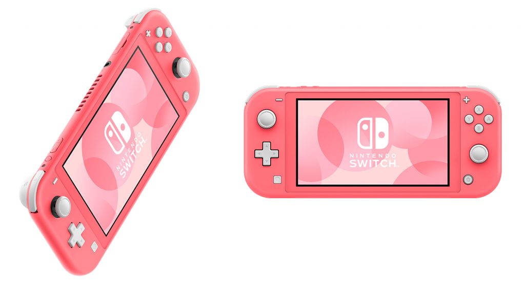 Nintendo Switch Lite Coral Announced - Cat with Monocle