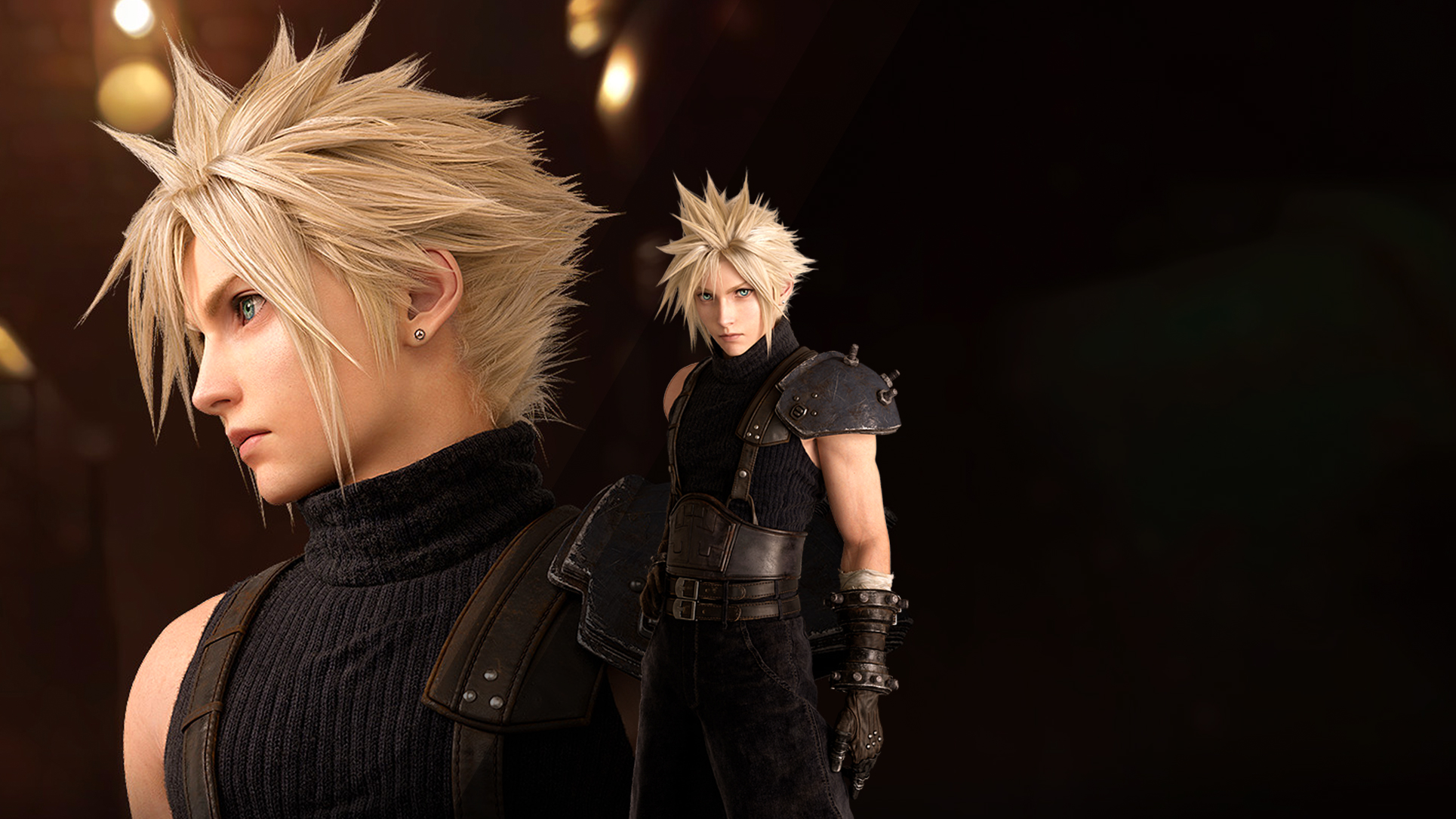 Final Fantasy VII Remake Cloud Version 2 Wallpaper Cat With Monocle
