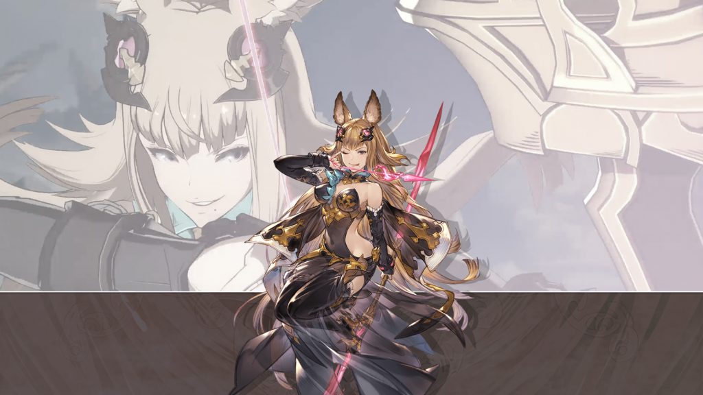 Heles Granblue Fantasy, anime, braids, spear, animal ears, anime girls -  wallpaper #194021 (1400x1120px) on Wallls.com