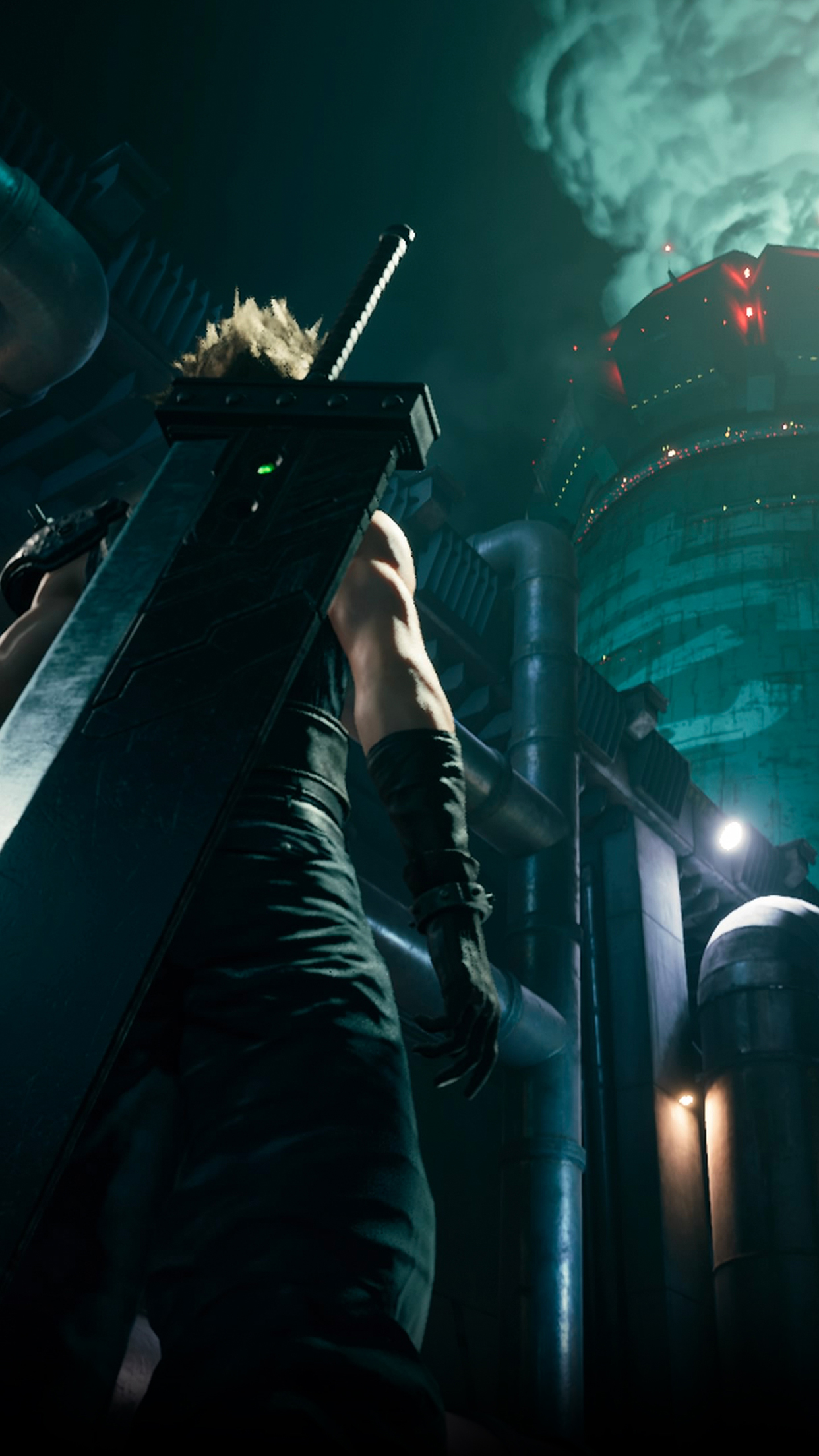 Final Fantasy VII Remake Cloud Reactor Wallpaper | Cat with Monocle