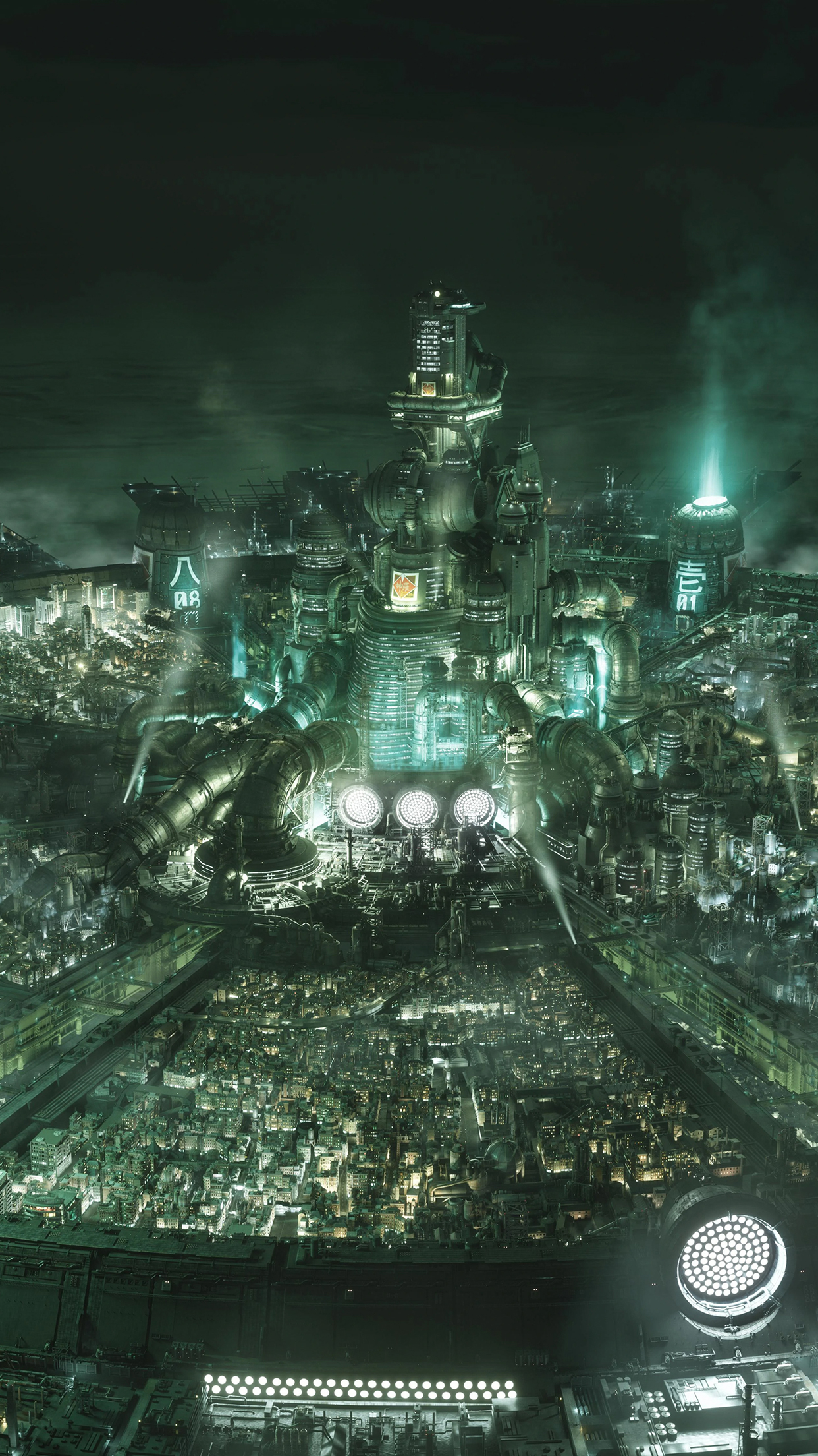 Final Fantasy VII Remake Midgar Wallpaper | Cat with Monocle