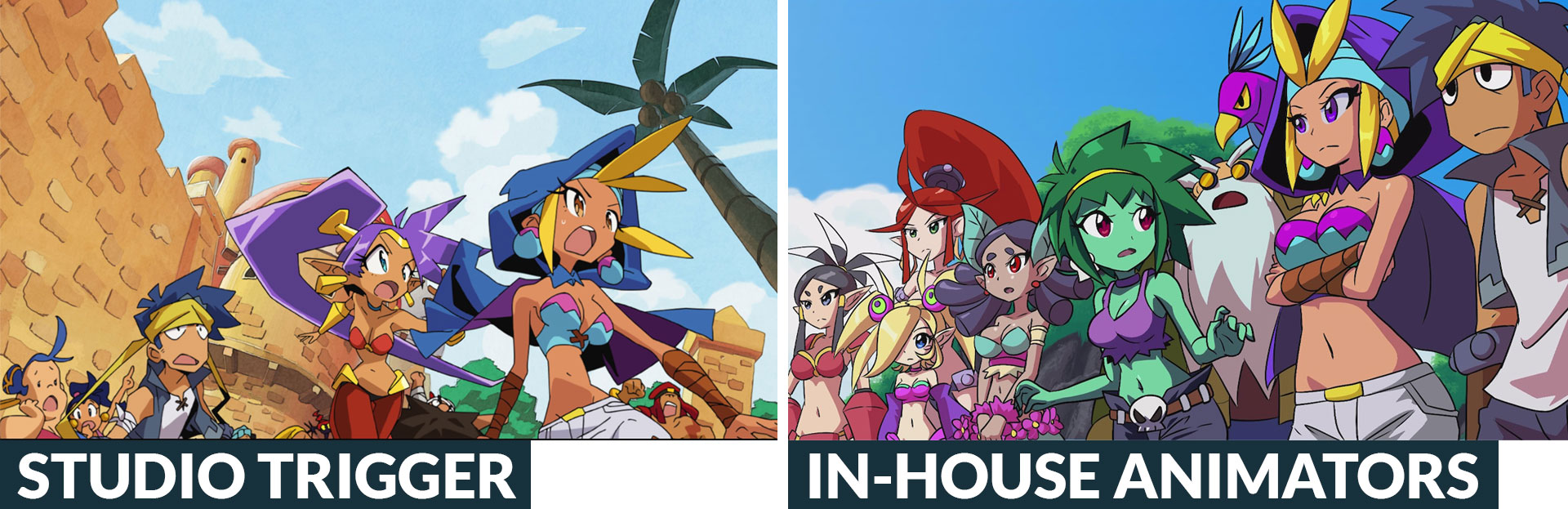 Shantae and the Seven Sirens - Animation Comparison