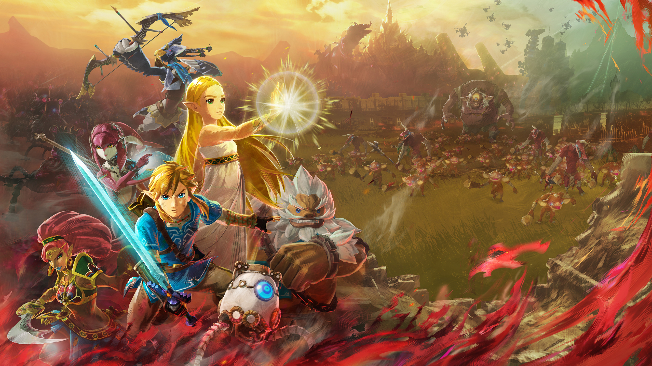 Hyrule Warriors Age of Calamity Artwork Wallpaper Cat