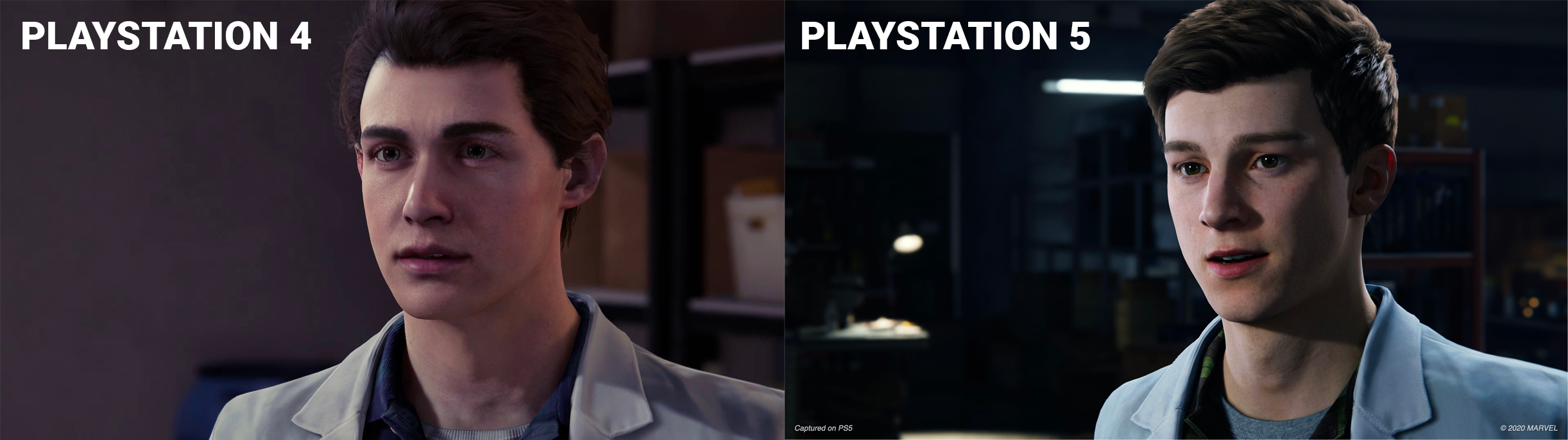 Peter Parker - PS4 vs PS5