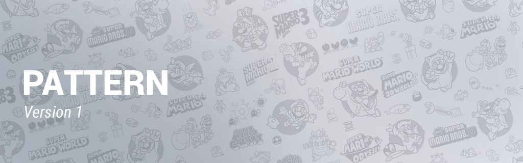 Super Mario Bros 35th Anniversary Pattern Wallpaper