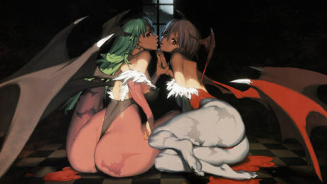 Darkstalkers - Morrigan and Lilith Wallpaper