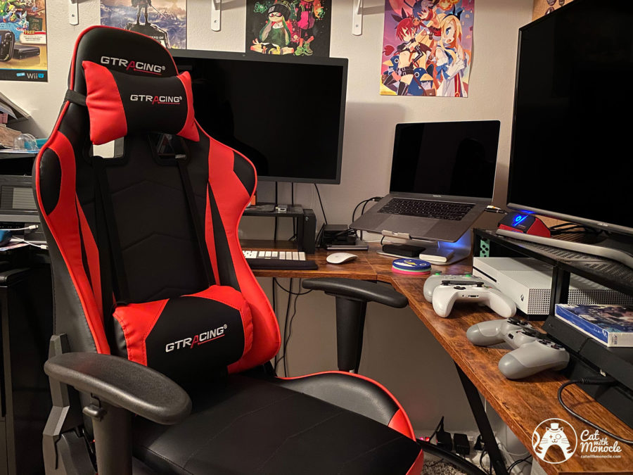 GTRacing Pro Series Chair (Review) Cat with Monocle