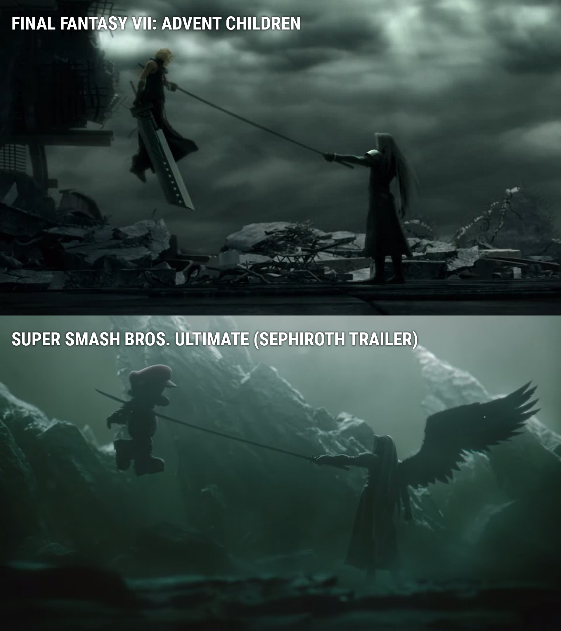 Super Smash Bros Ultimate - Sephiroth Comparison