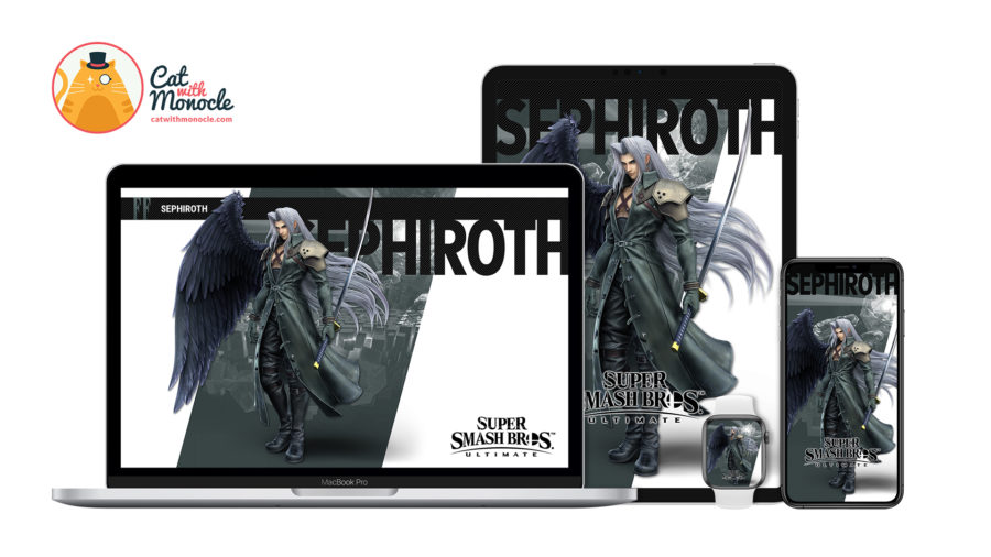 Super Smash Bros Ultimate Sephiroth Costume 3 Wallpapers - Cat with Monocle