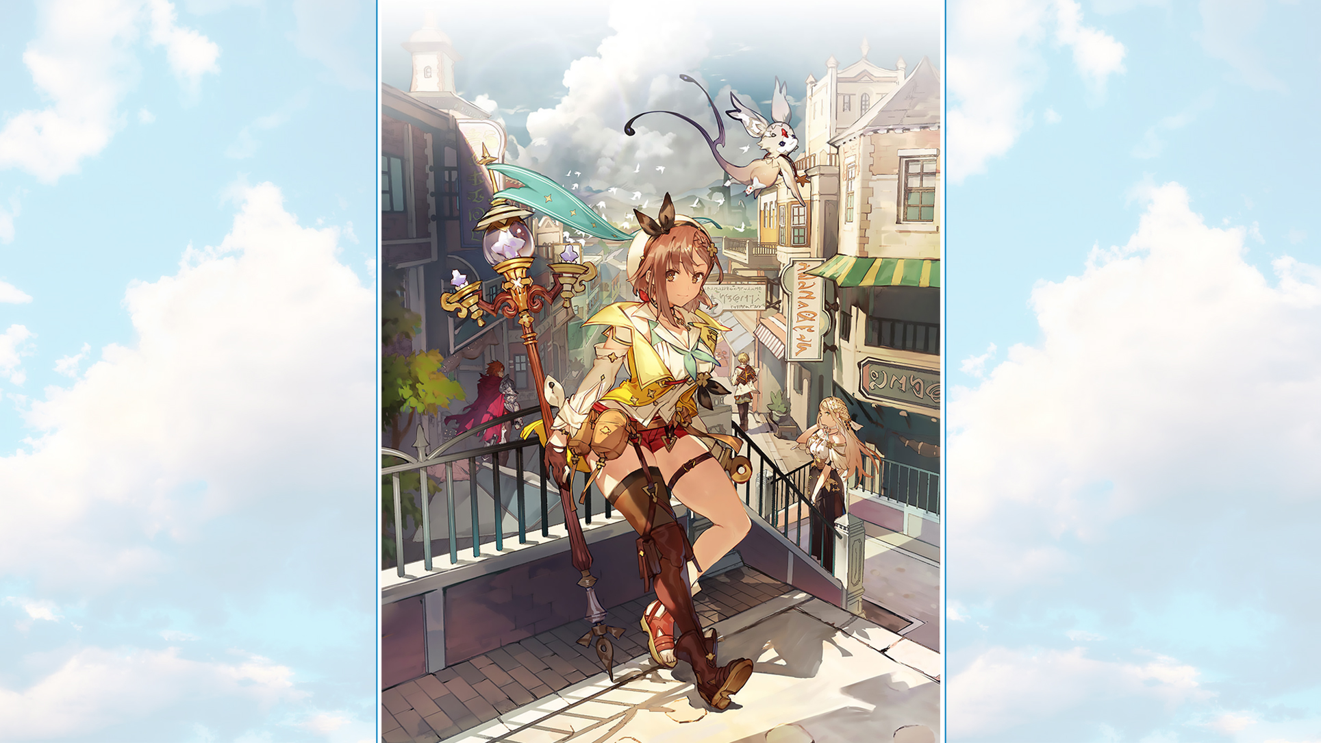 Atelier Ryza 2 Artwork Wallpapers | Cat with Monocle