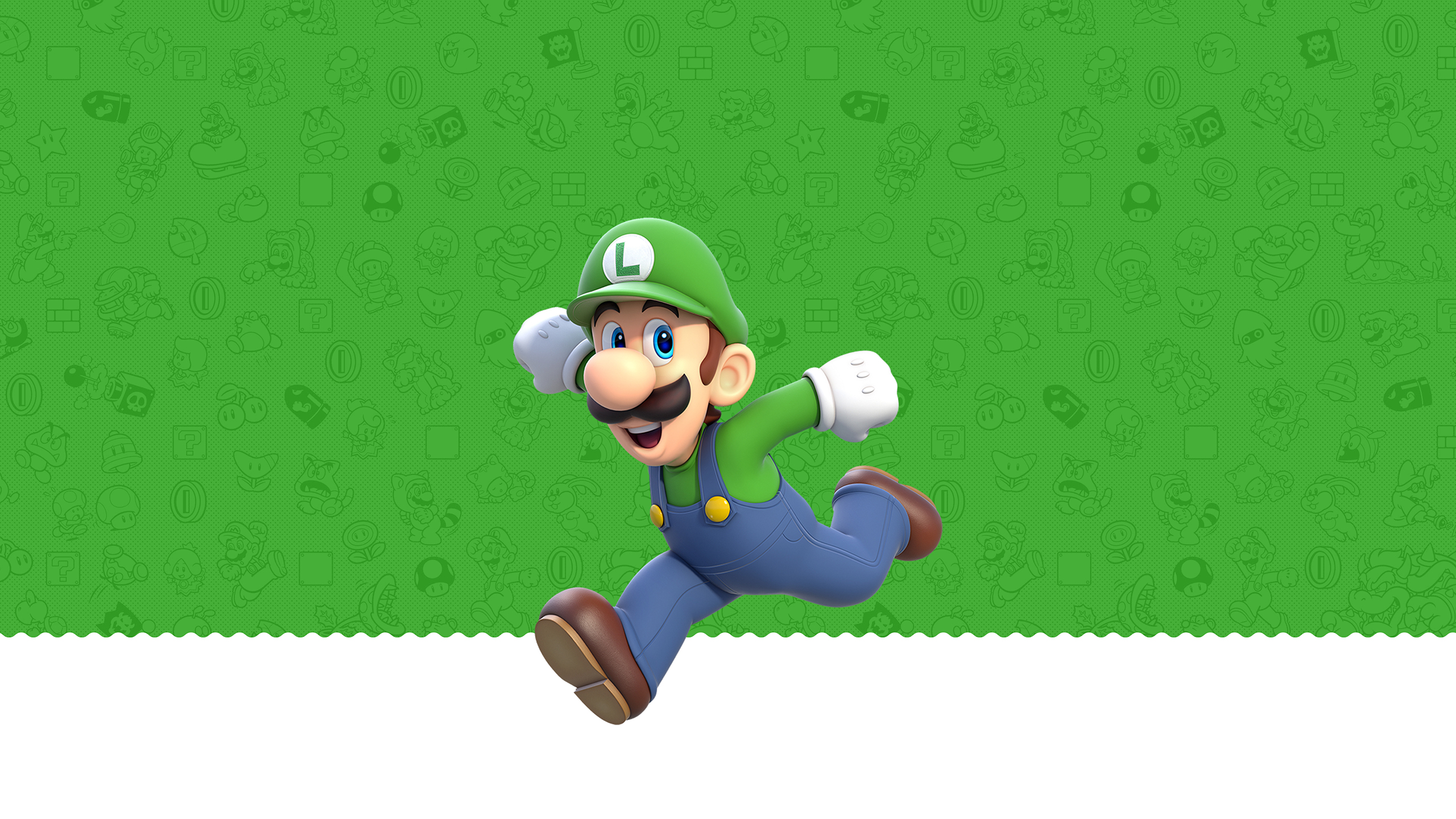 Super Mario 3d World Luigi Wallpaper Cat With Monocle