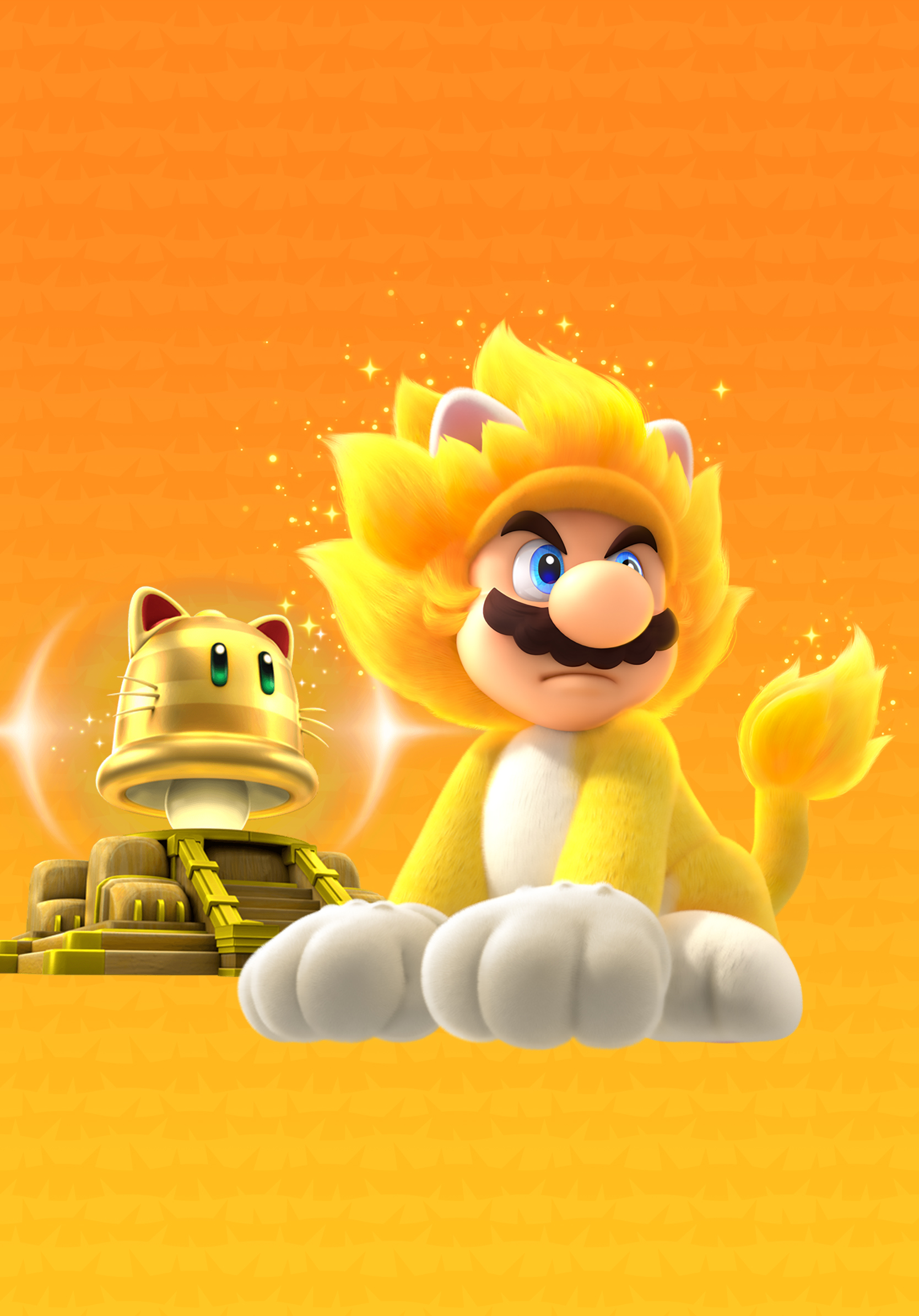 Bowser's Fury Giga Cat Mario Wallpaper | Cat with Monocle