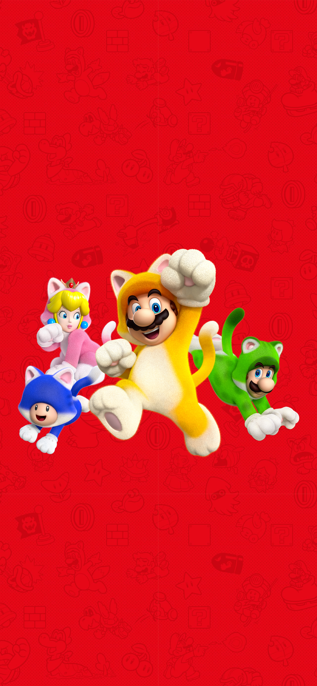 Super Mario 3D World - Cover Art Wallpaper - Cat with Monocle