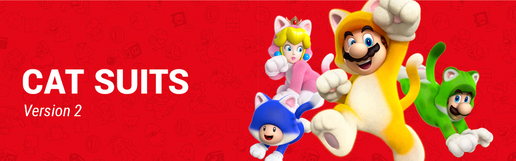 Super Mario 3D World Cat Suits Version 2 Wallpaper