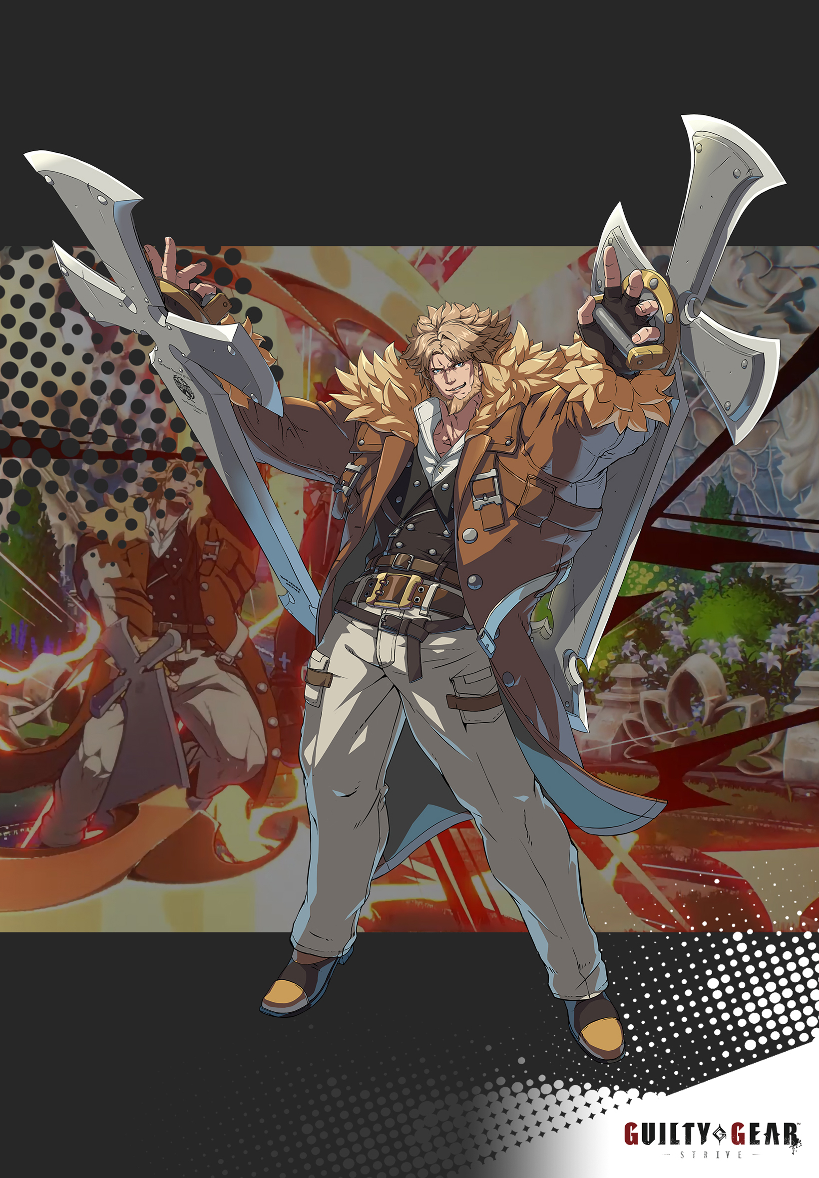 Guilty Gear Strive Leo Whitefang Wallpapers | Cat with Monocle