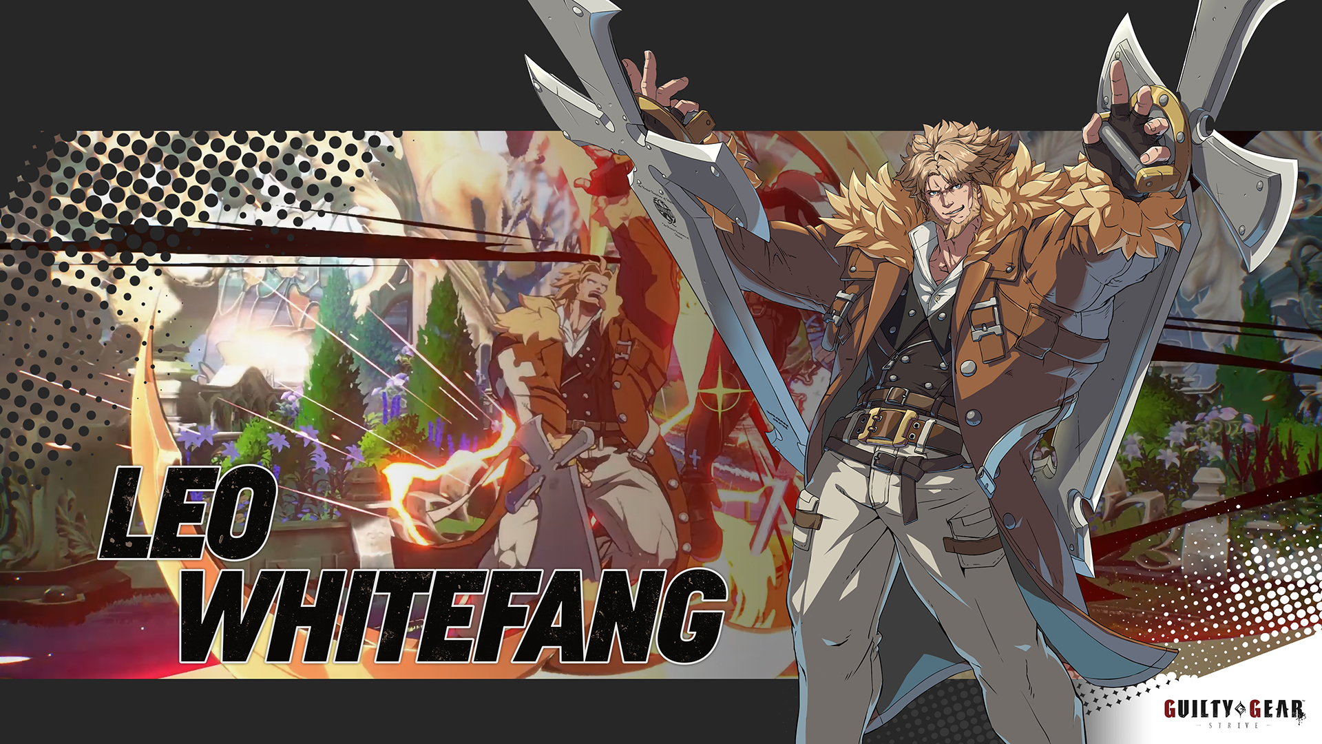 Guilty Gear Strive Leo Whitefang Wallpapers - Cat with Monocle