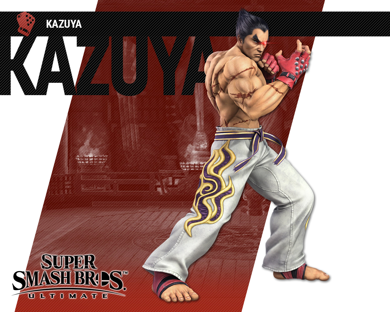 Super Smash Bros Ultimate Kazuya Wallpapers - Cat with Monocle