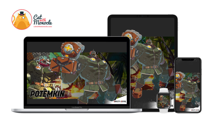Guilty Gear Strive Potemkin Wallpapers | Cat with Monocle