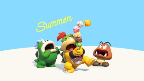 Bowser Jr. Summer Wallpaper