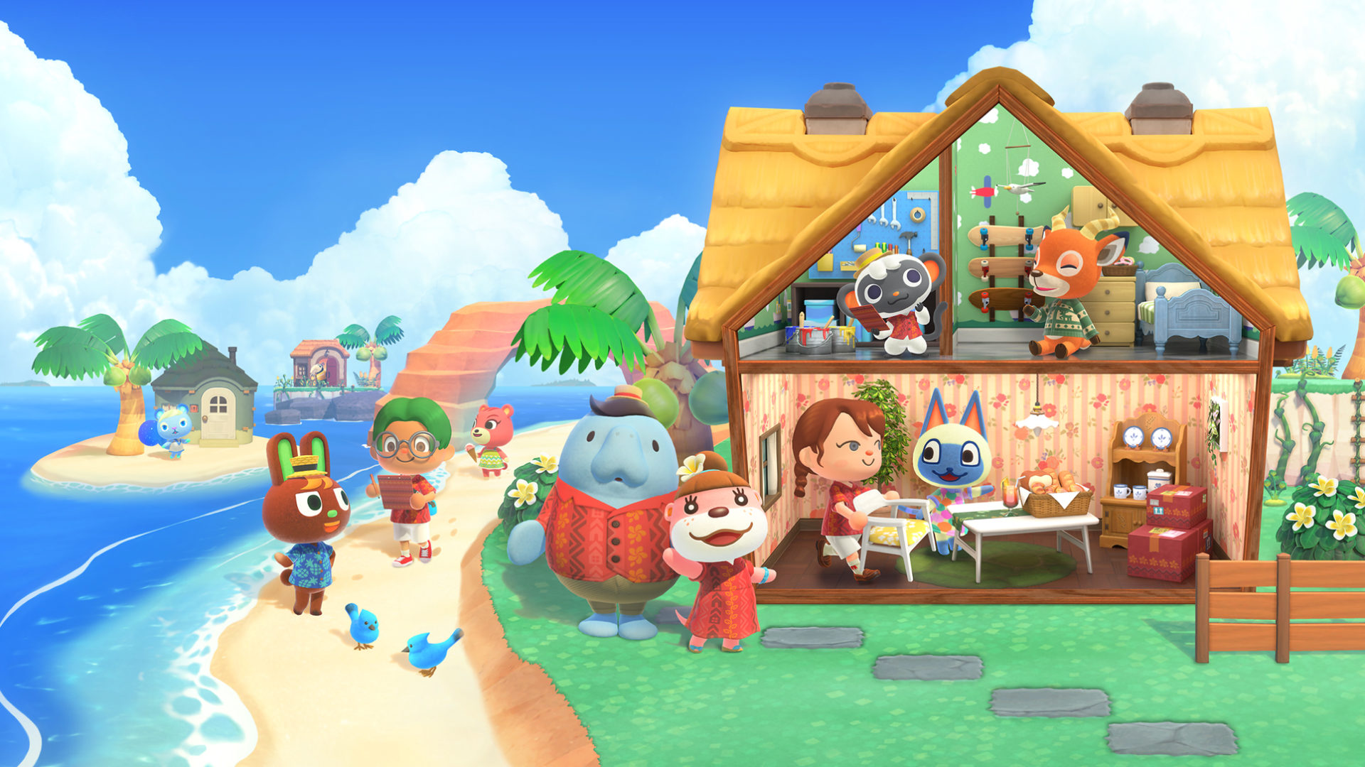 Animal Crossing New Horizons Happy Home Paradise Artwork Wallpaper
