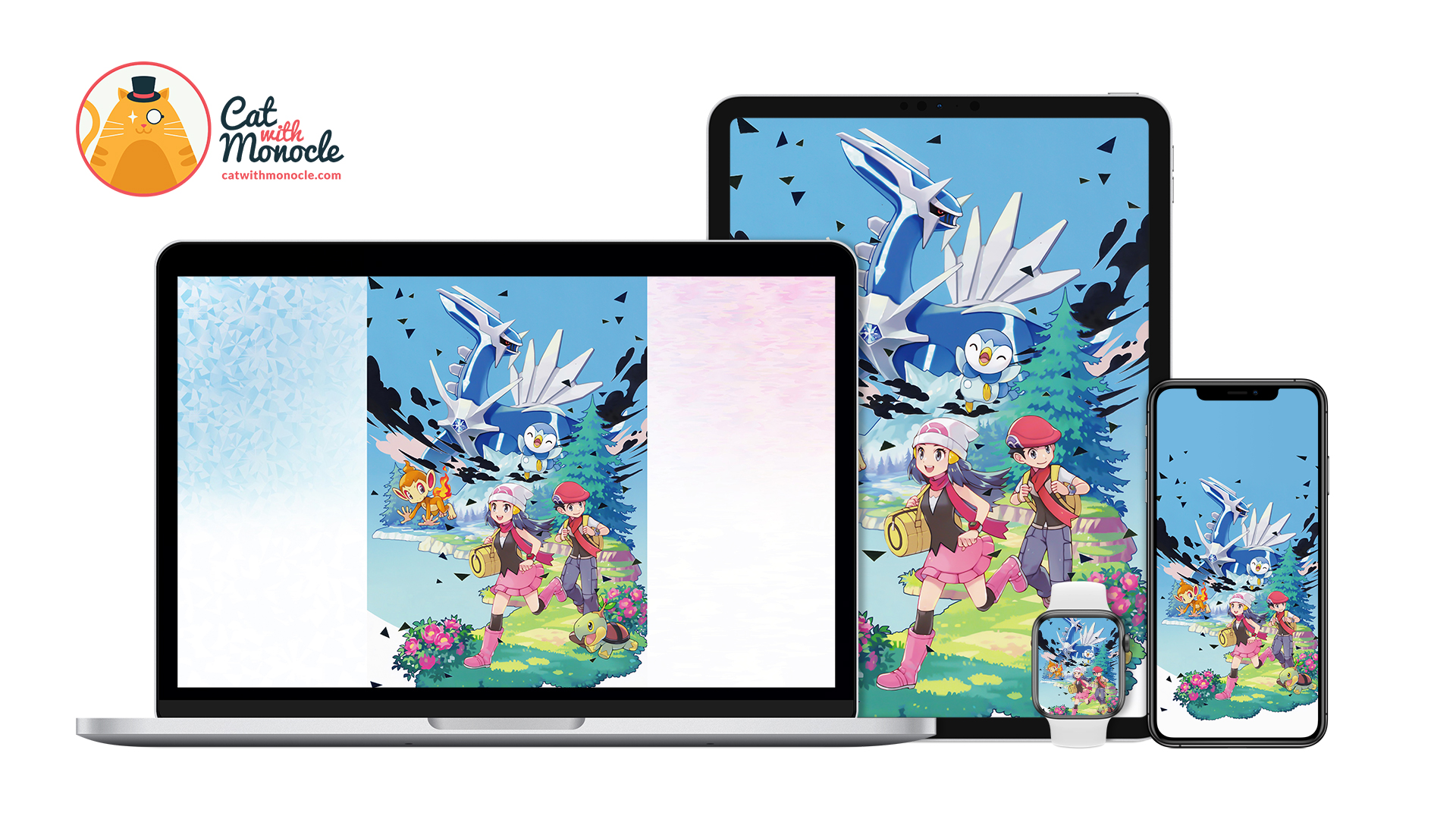 Pokémon Brilliant Diamond and Shining Pearl - Artwork Version 2 Wallpaper
